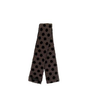 도트 투톤 머플러 (차콜/블랙)