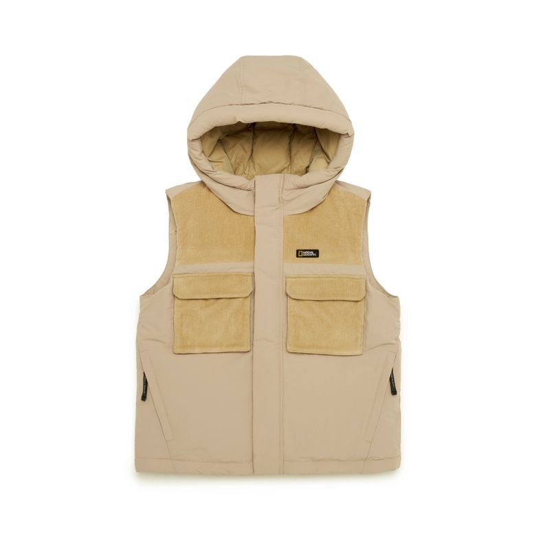 K244UDV930 HOLIDAY 다운 베스트 BEIGE