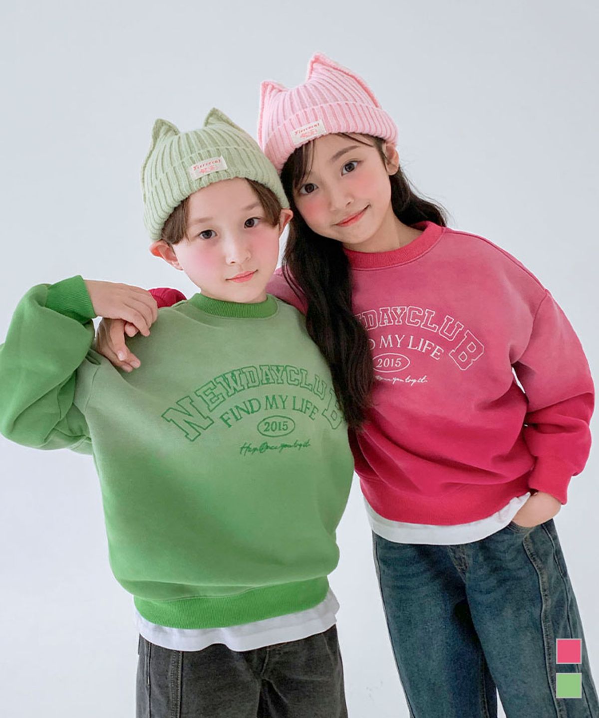 베리클로젯(BERRYCLOSET) [기모] 도파민 그라데이션 맨투맨