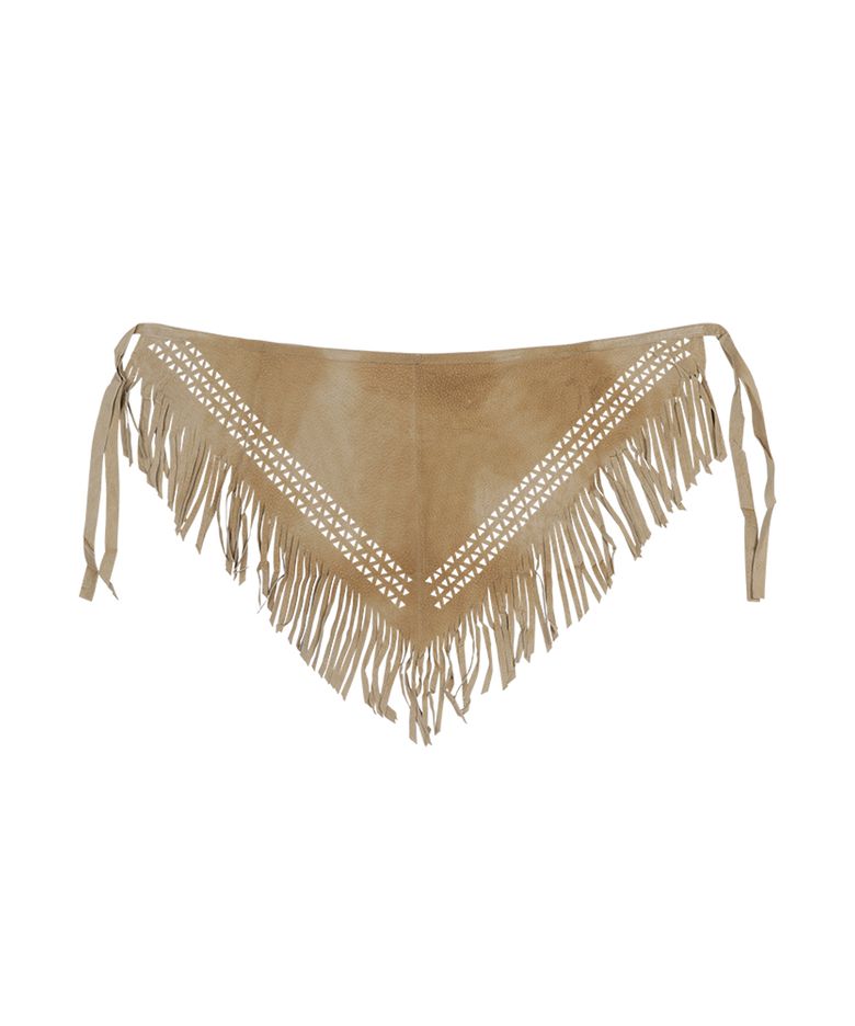 MARKET LEATHER APRON BEIGE