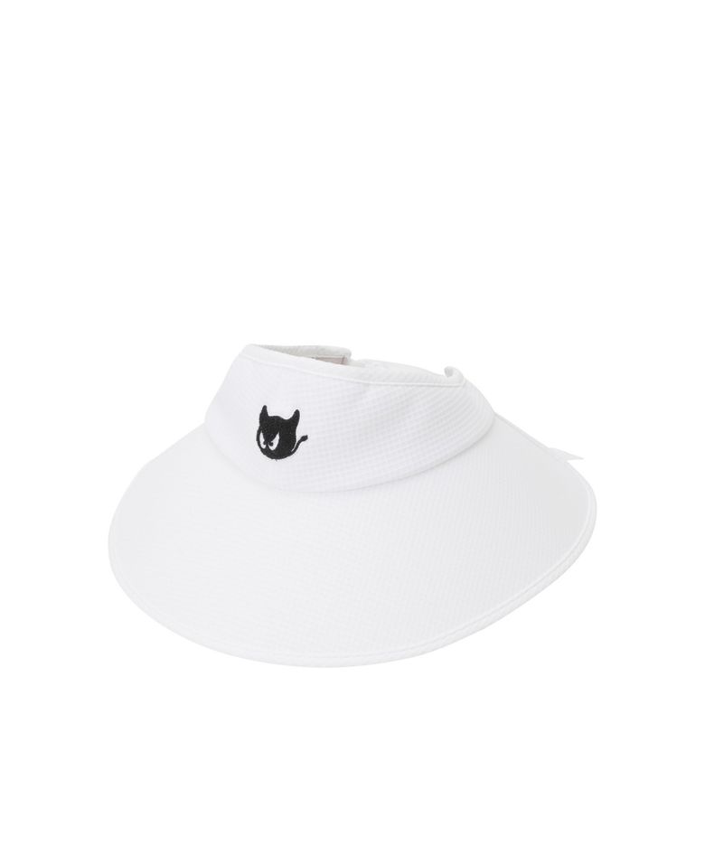 Women Ribbon Wide Visor_WGRCX25215WHX