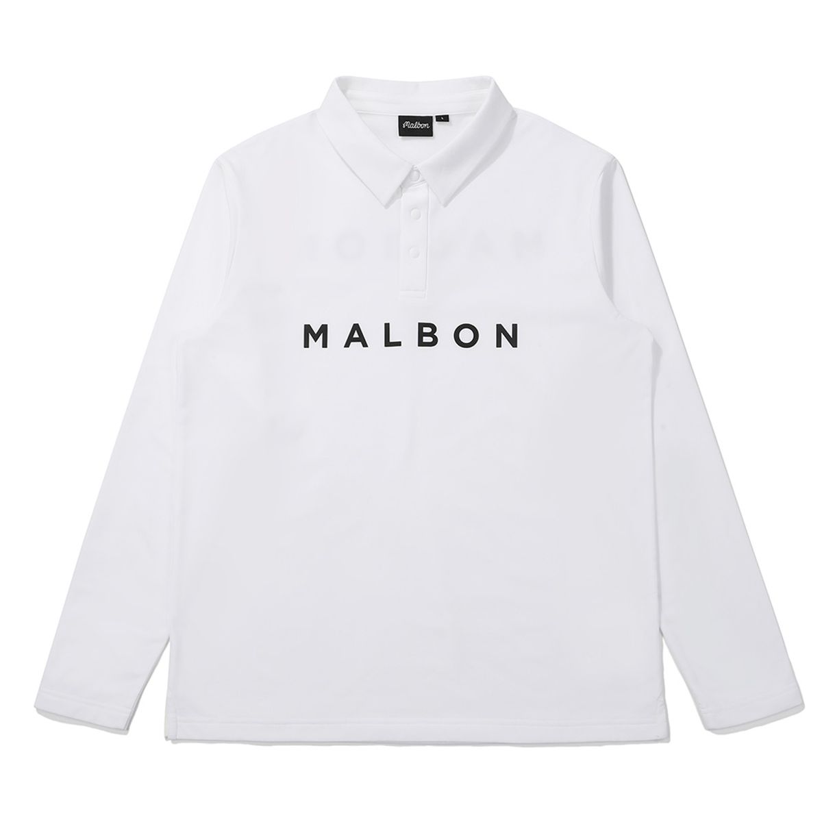 말본 골프(MALBON GOLF) 베이직 기모 폴로 티셔츠 OFF WHITE (MAN)