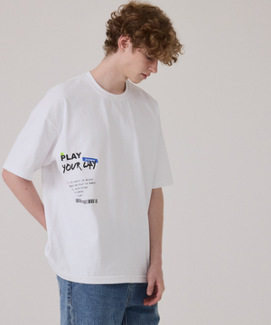 트래블 오버핏 반팔 티셔츠_Direction(방향성)