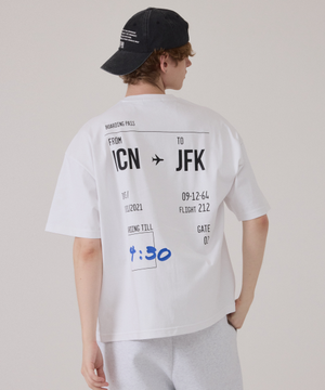 트래블 오버핏 반팔 티셔츠_Action(행동)