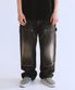 RG Painted Double Knee Washed Pants (Black)