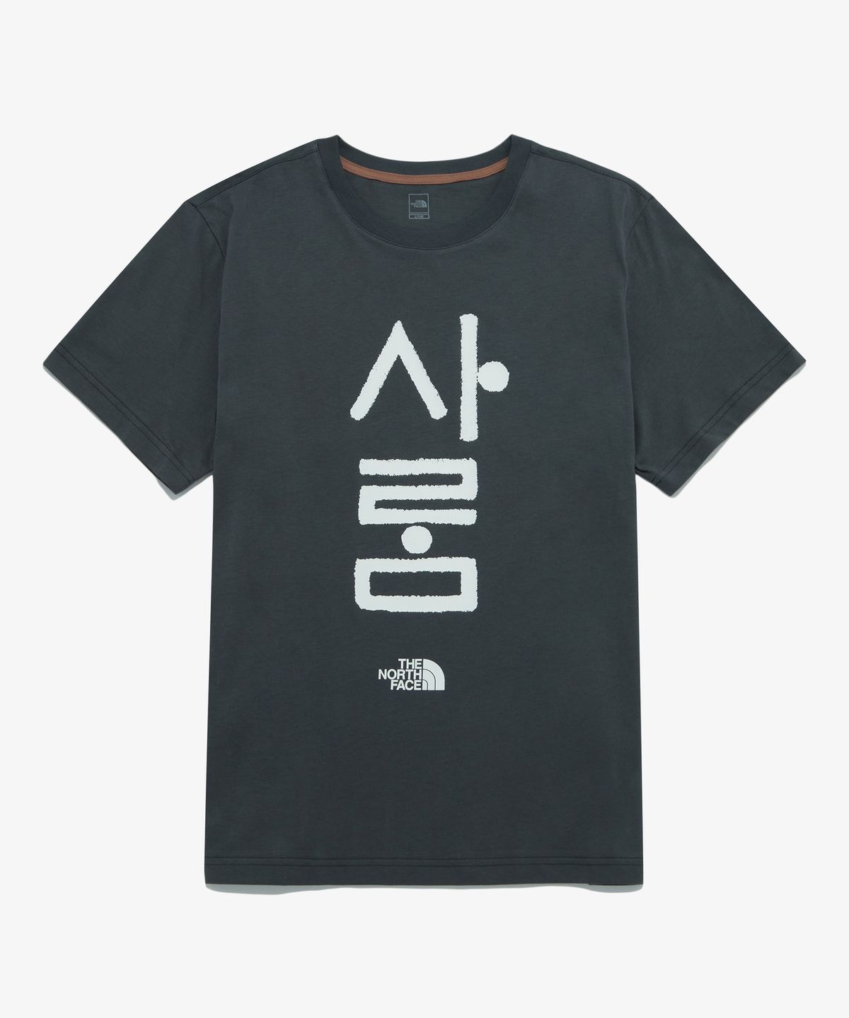 노스페이스(THE NORTH FACE) NT7UR54D TNF 한글 반팔 라운드티 6_CHARCOAL GREY