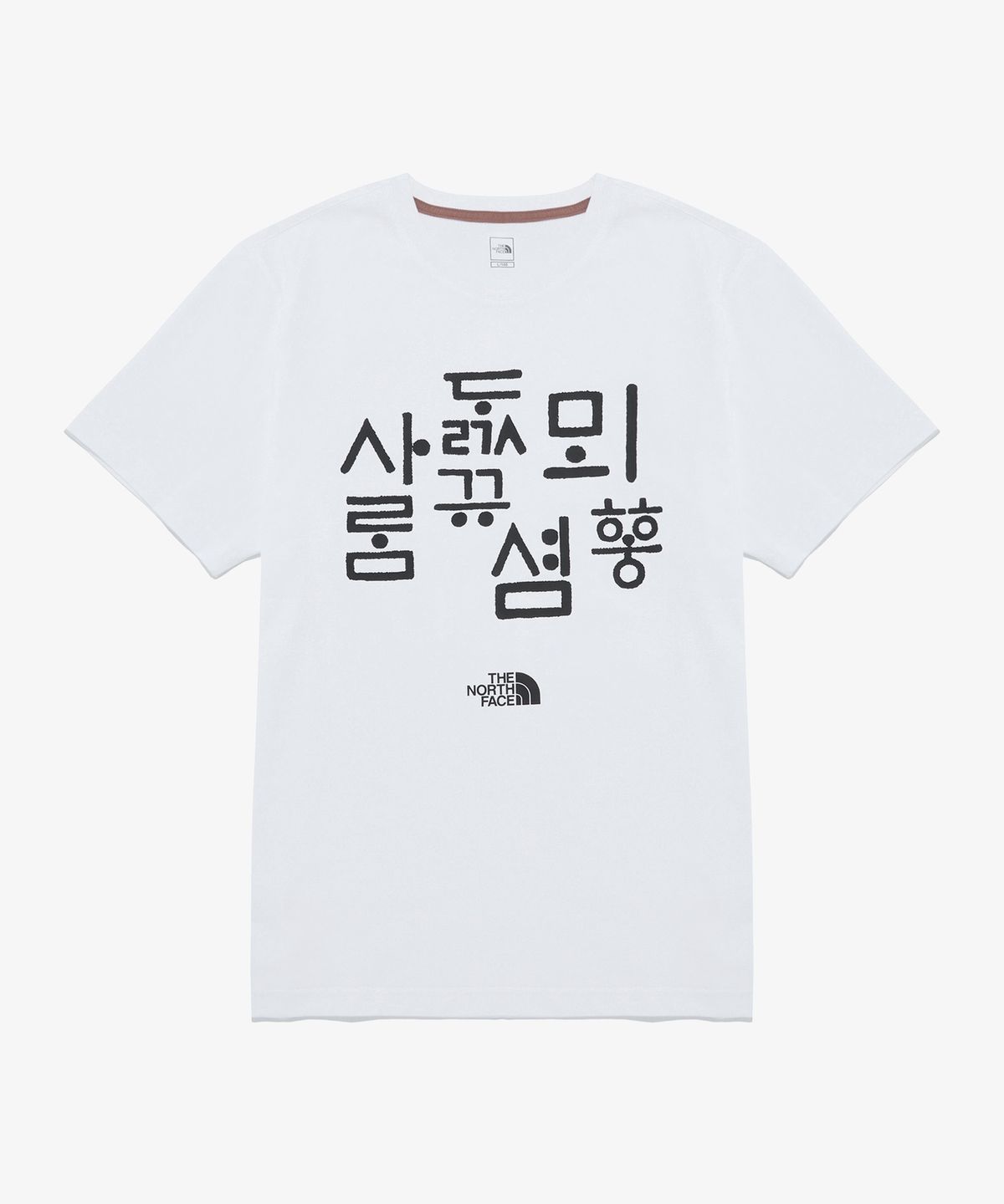 노스페이스(THE NORTH FACE) NT7UR54F TNF 한글 반팔 라운드티 6_OFF WHITE