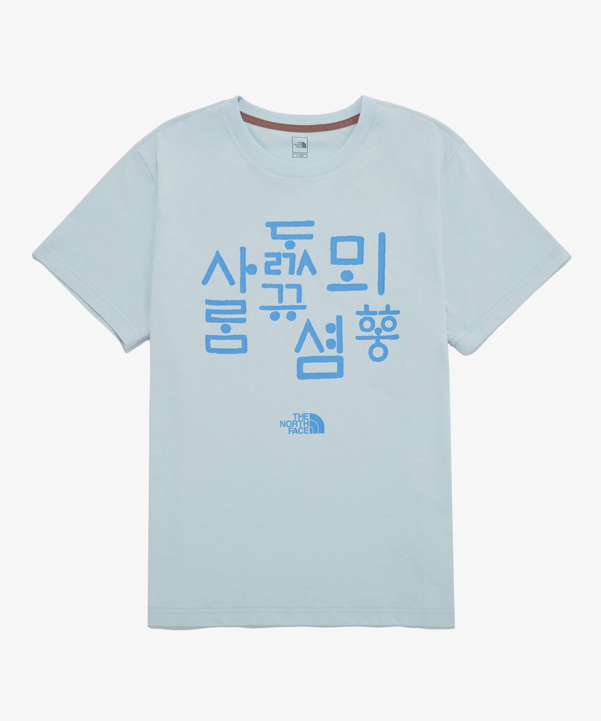 노스페이스(THE NORTH FACE) NT7UR54G TNF 한글 반팔 라운드티 6_LIGHT BLUE