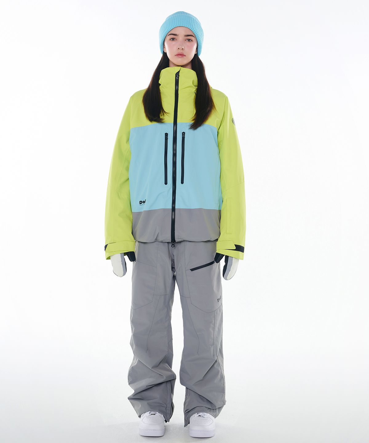 돌아우터웨어(DOLL OUTERWEAR) 2425 보니타 자켓&팬츠 보드복 세트 그린 남녀공용
