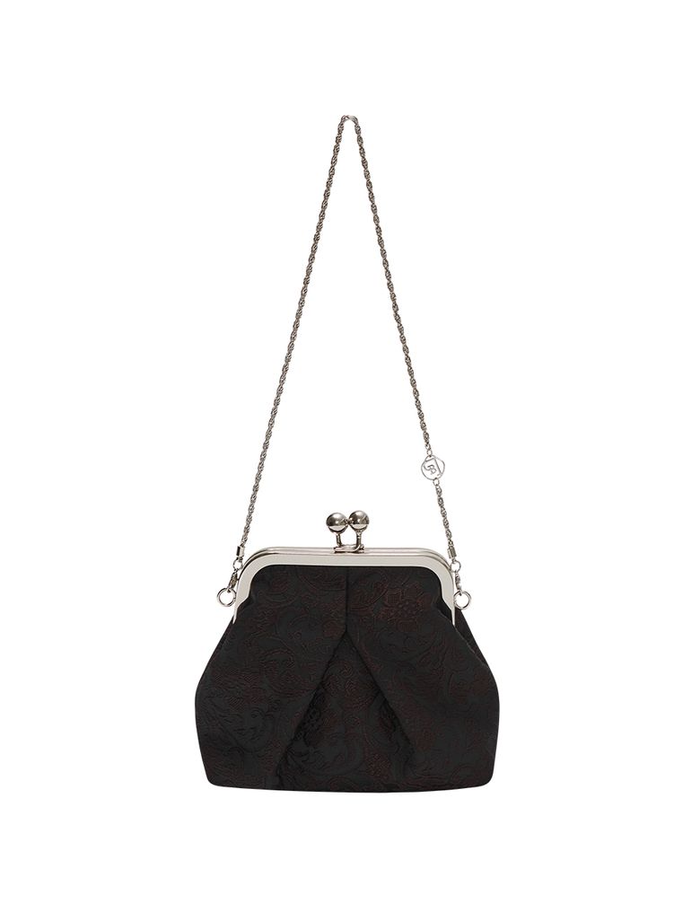 DAMASK CHAIN PURSE [BROWN]