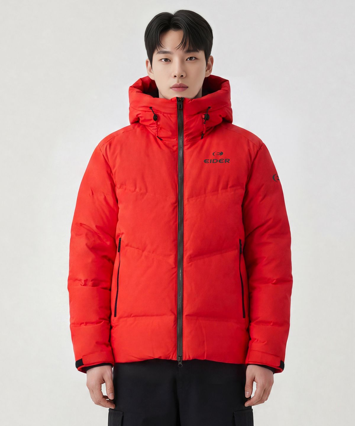 아이더(EIDER) CIRCULART (써큘라트) 남성 테크니컬 푸퍼 다운 자켓_Salsa