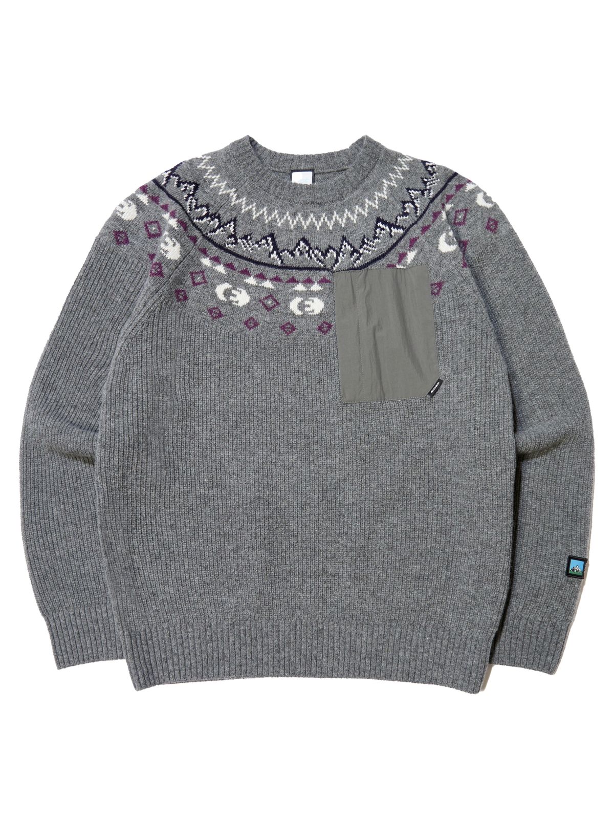 아이더(EIDER) CHAMONIX (샤모니) 남성 긴팔 스웨터_CHARCOAL GREY