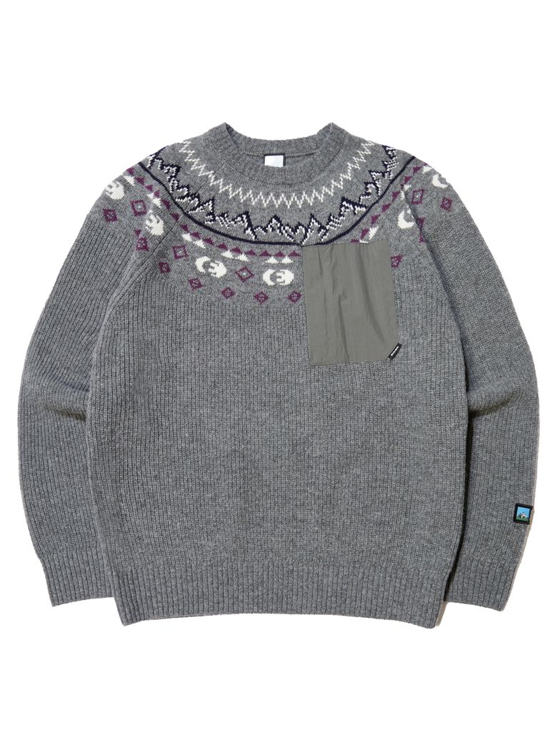 CHAMONIX (샤모니) 남성 긴팔 스웨터_CHARCOAL GREY