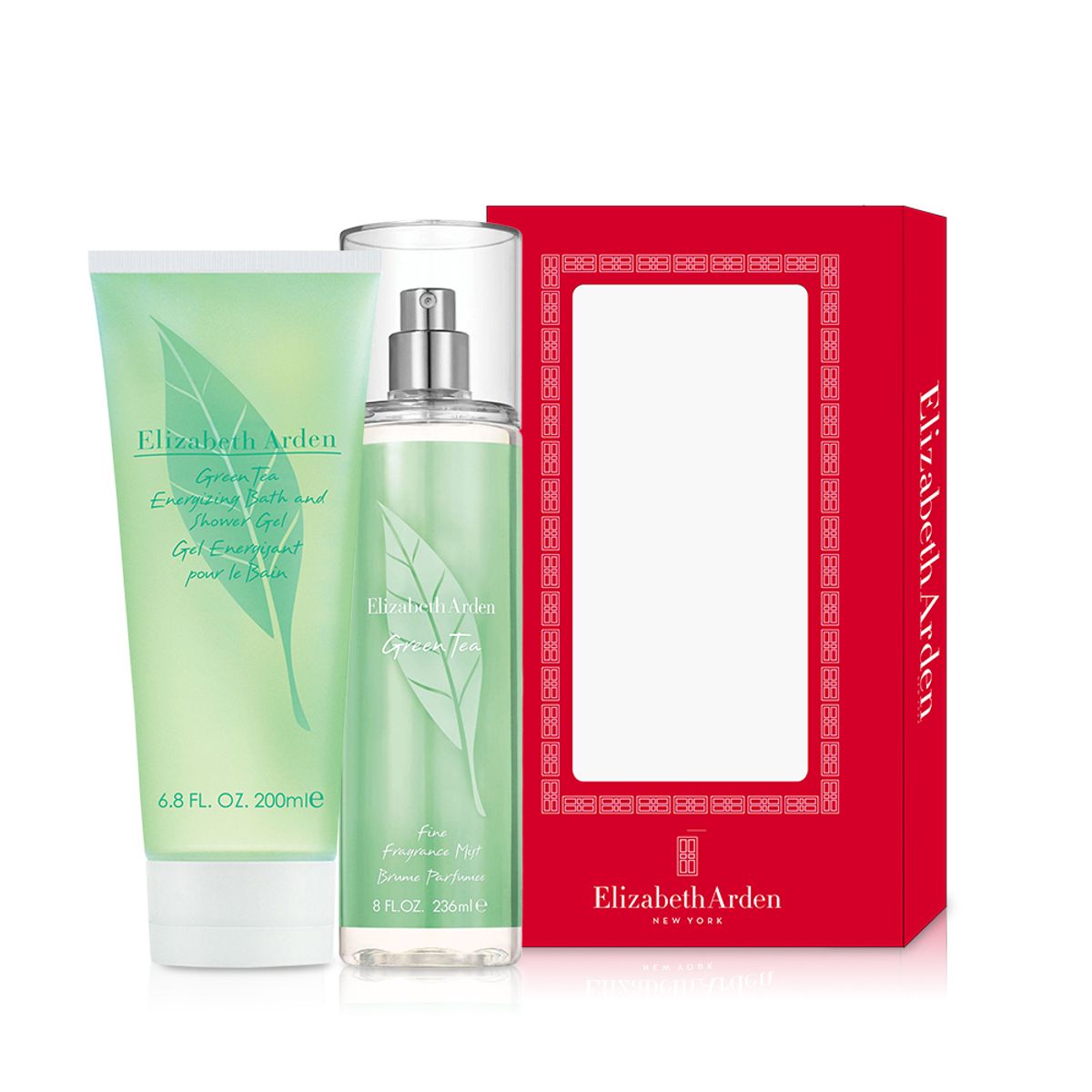 엘리자베스아덴(ELIZABETH ARDEN) [2PACK] 그린티 리프레싱 배스 앤 샤워젤 200ml + 그린티 바디미스트 236ml