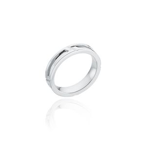 모던 크로스 유닛 실버 반지 (4mm) LRW24027S