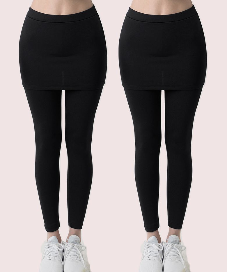 [2PACK] 여성 기모 치마 레깅스 AR-39 (4컬러)