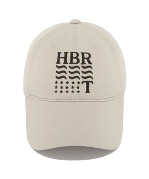 HBR성조기 워싱 볼캡-베이지