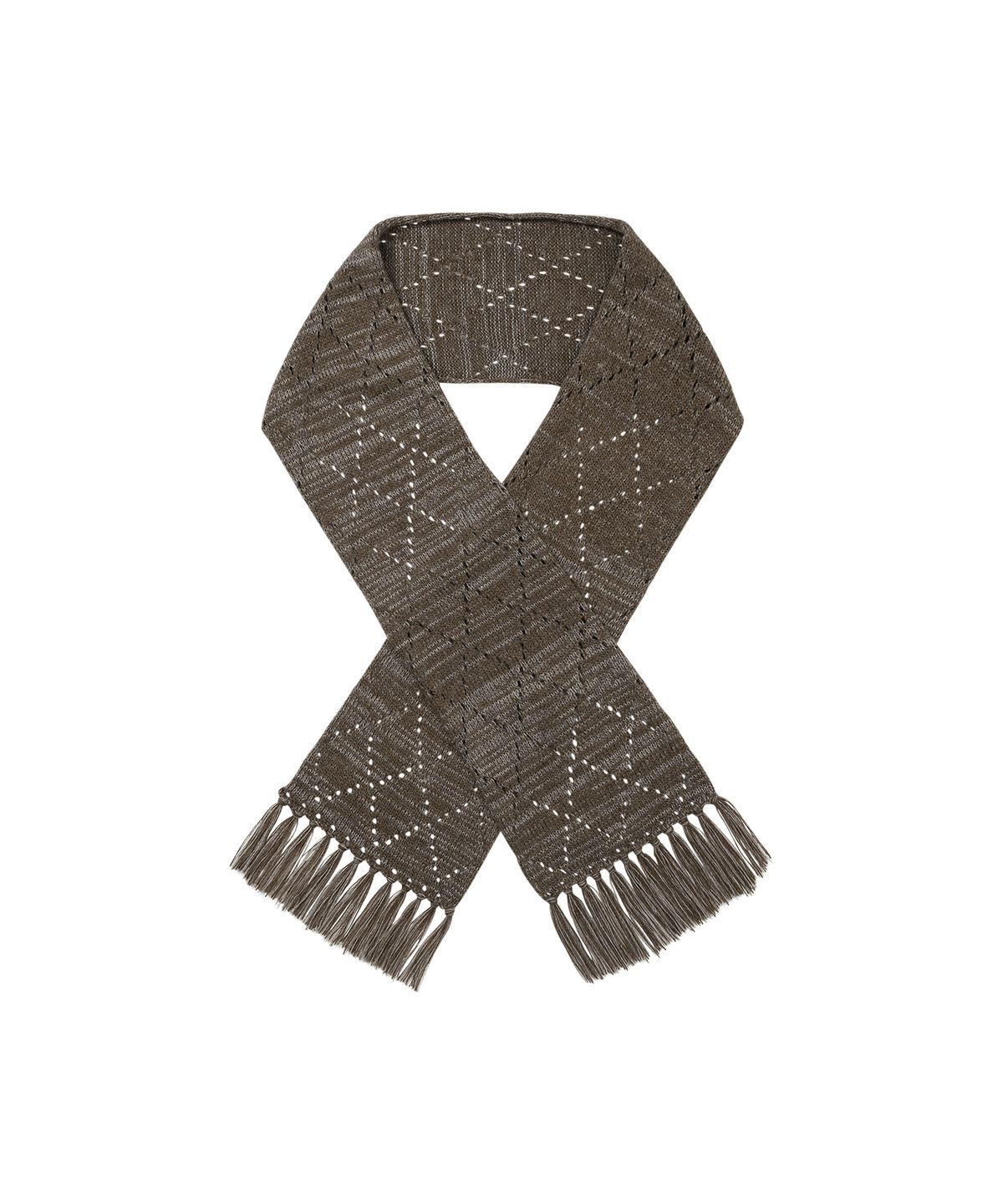 웰빙익스프레스(WELLBEING EXPRESS) Alpaca Crochet Muffler Brown