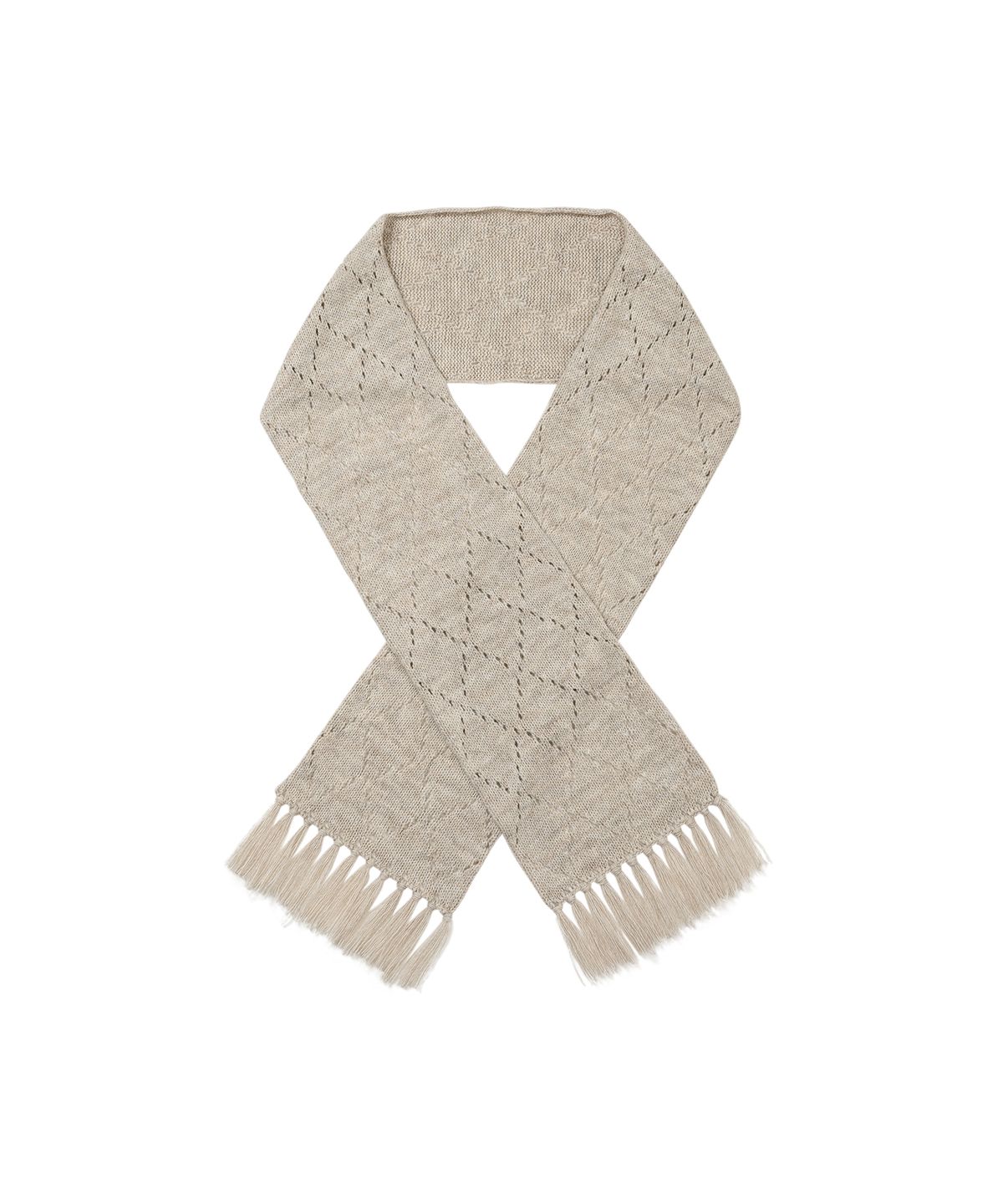 웰빙익스프레스(WELLBEING EXPRESS) Alpaca Crochet Muffler Oatmeal