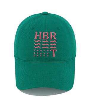 HBR성조기 워싱 볼캡-그린