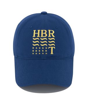 HBR성조기 워싱 볼캡-청블루