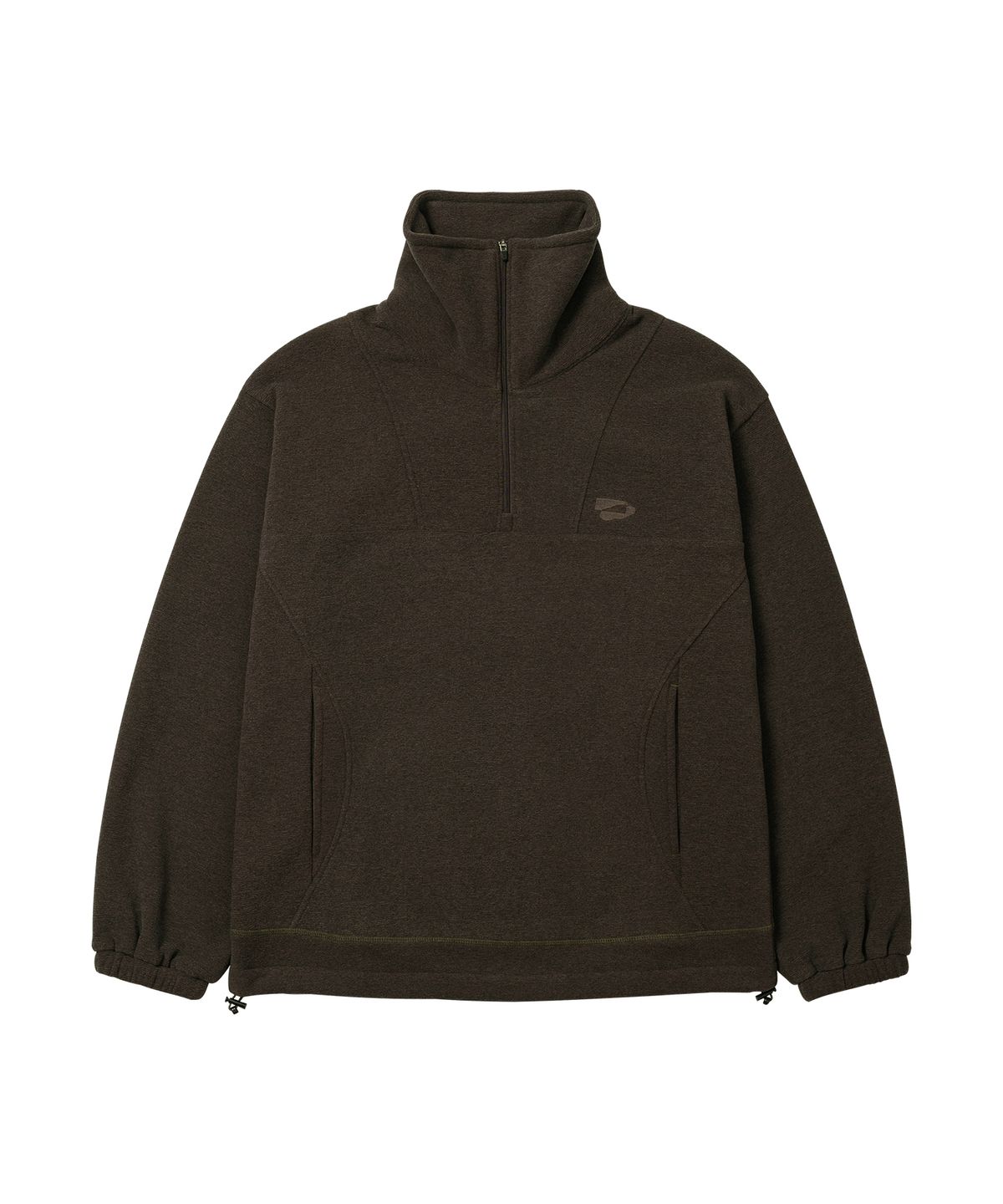 웰빙익스프레스(WELLBEING EXPRESS) Fleece Half Zip Up Brown