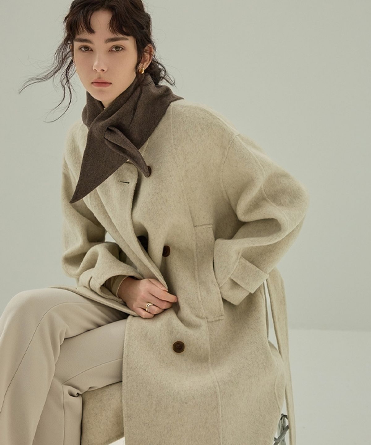 논앤논(NON AND NON) CLASSIC HANDMADE TRENCH COAT_NFCT4150 (IVORY)