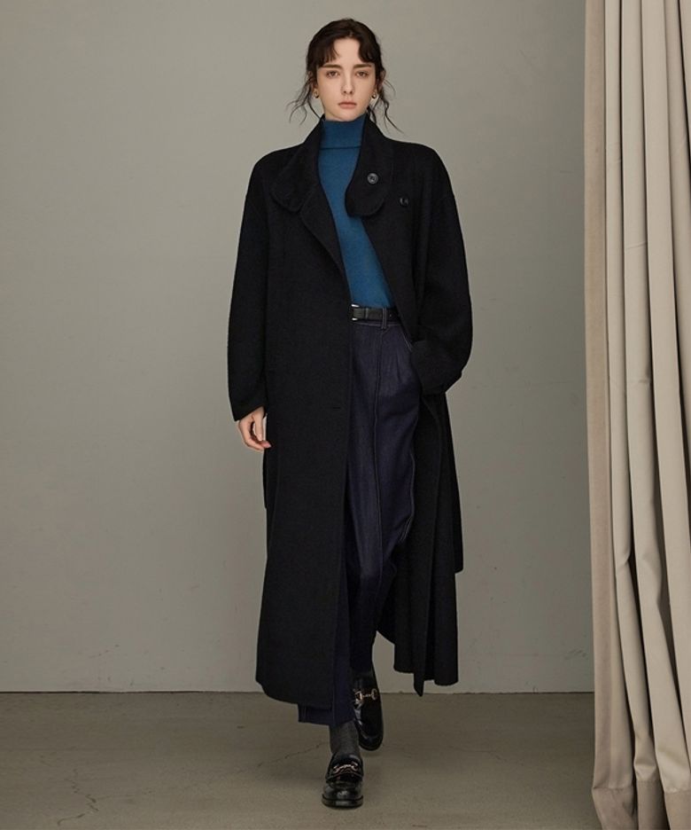 CLASSIC HANDMADE TRENCH COAT_NFCT4150 (BLACK)