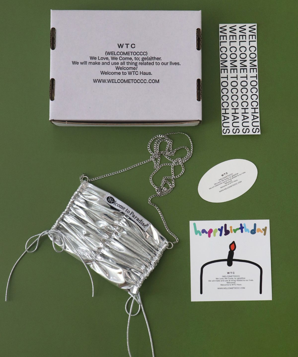 웰컴투씨씨씨(WELCOME TO CCC) mimi bag (mirror) + silver chain 미니백