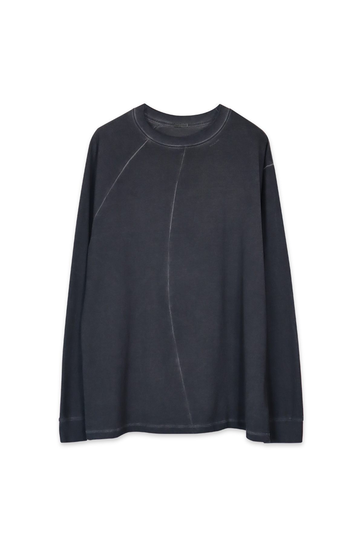 유체 프레타 포르테(YOUCHE PRET A PORTER) AR ASYMMETRY LONG SLEEVE TEE Washed Black
