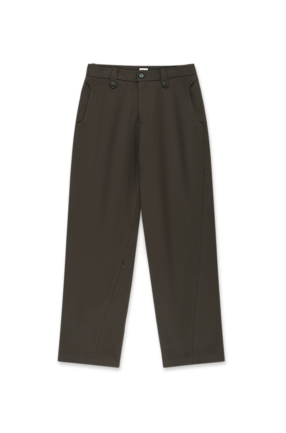 유체 프레타 포르테(YOUCHE PRET A PORTER) AR CURVED SEAM TROUSER Brown