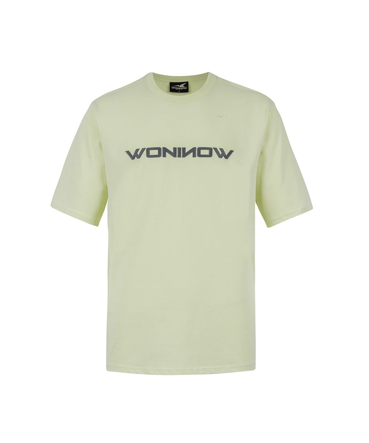 원나우(WONINOW) WONINOW Logo Signature T-Shirt_LIME