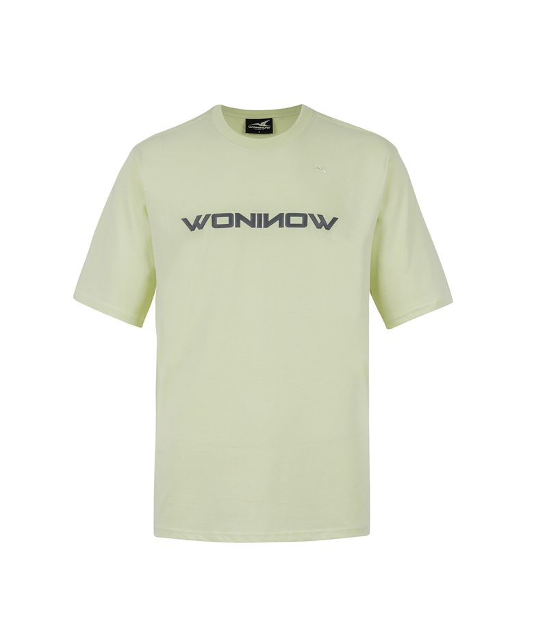 WONINOW Logo Signature T-Shirt_LIME
