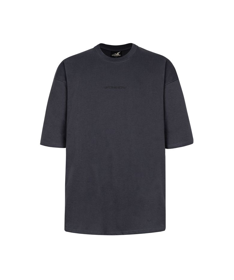 WONINOW Over fit T-Shirt_CHARCOAL