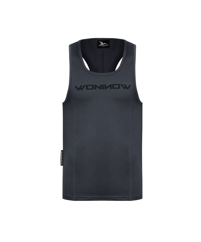 WONINOW PRO SLEEVELESS_CHARCOAL