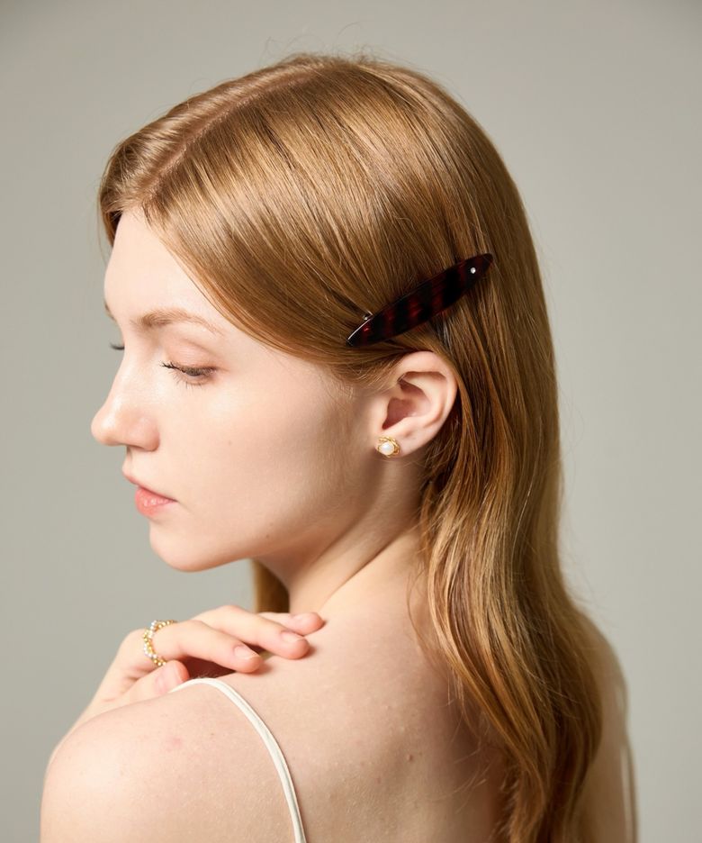 Marble Barrette Hair Pin