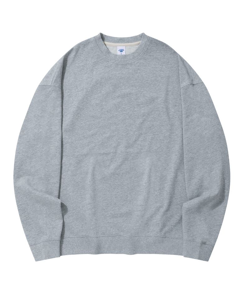 [M~4XL] 올데이 세미 오버 맨투맨_그레이