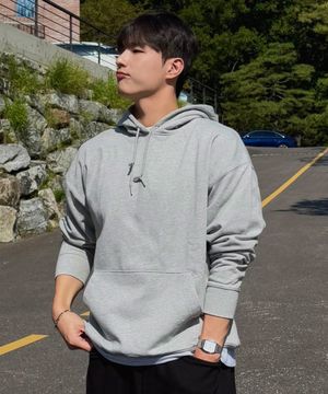 [M~4XL] 올데이 세미 오버 후디_멜란지 그레이