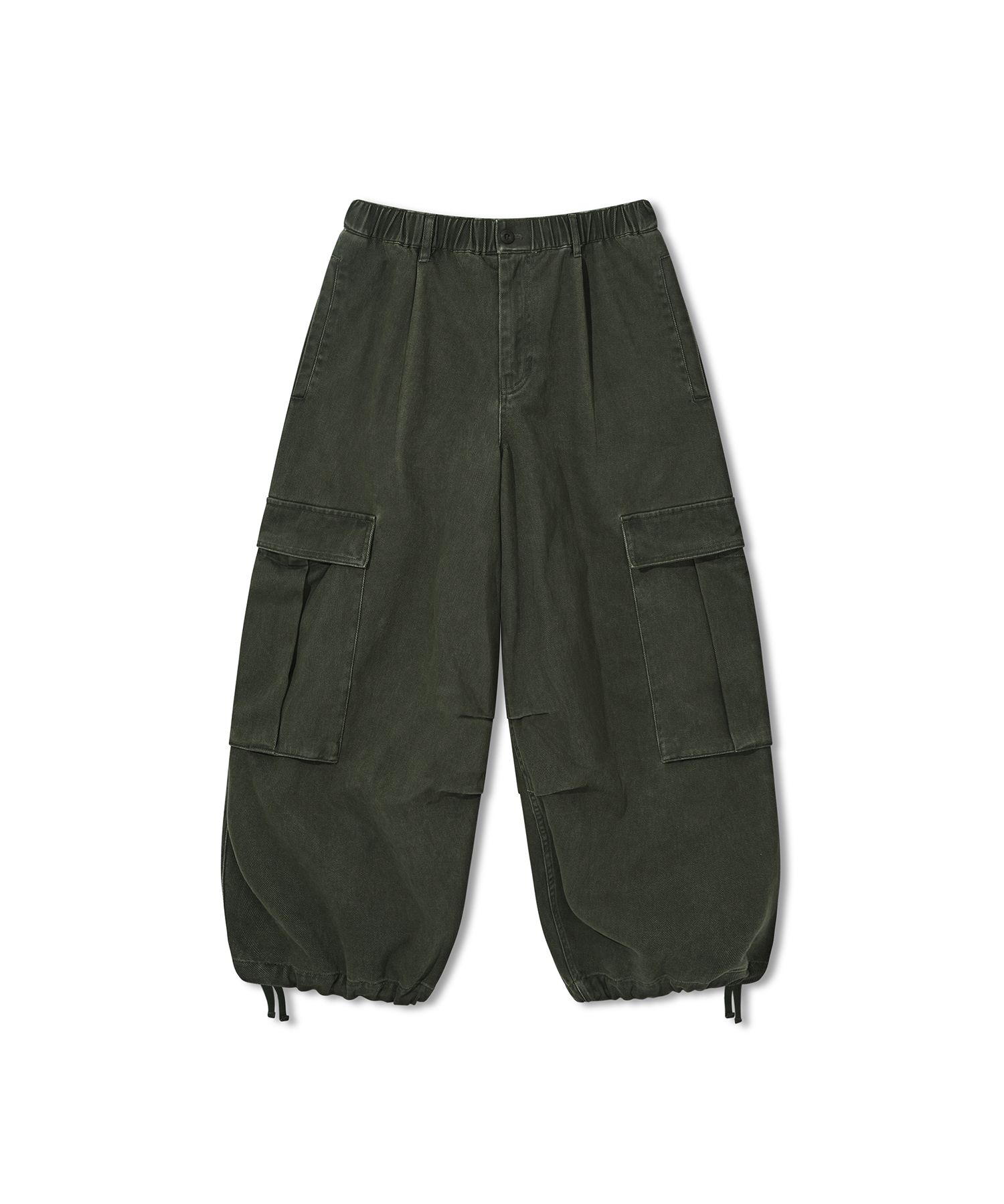 【ANGLAN】24FW★ [AG] Twill Cargo Balloon Pants MUSINSA | ANGLAN Twill Cargo Balloon Pants - Khaki