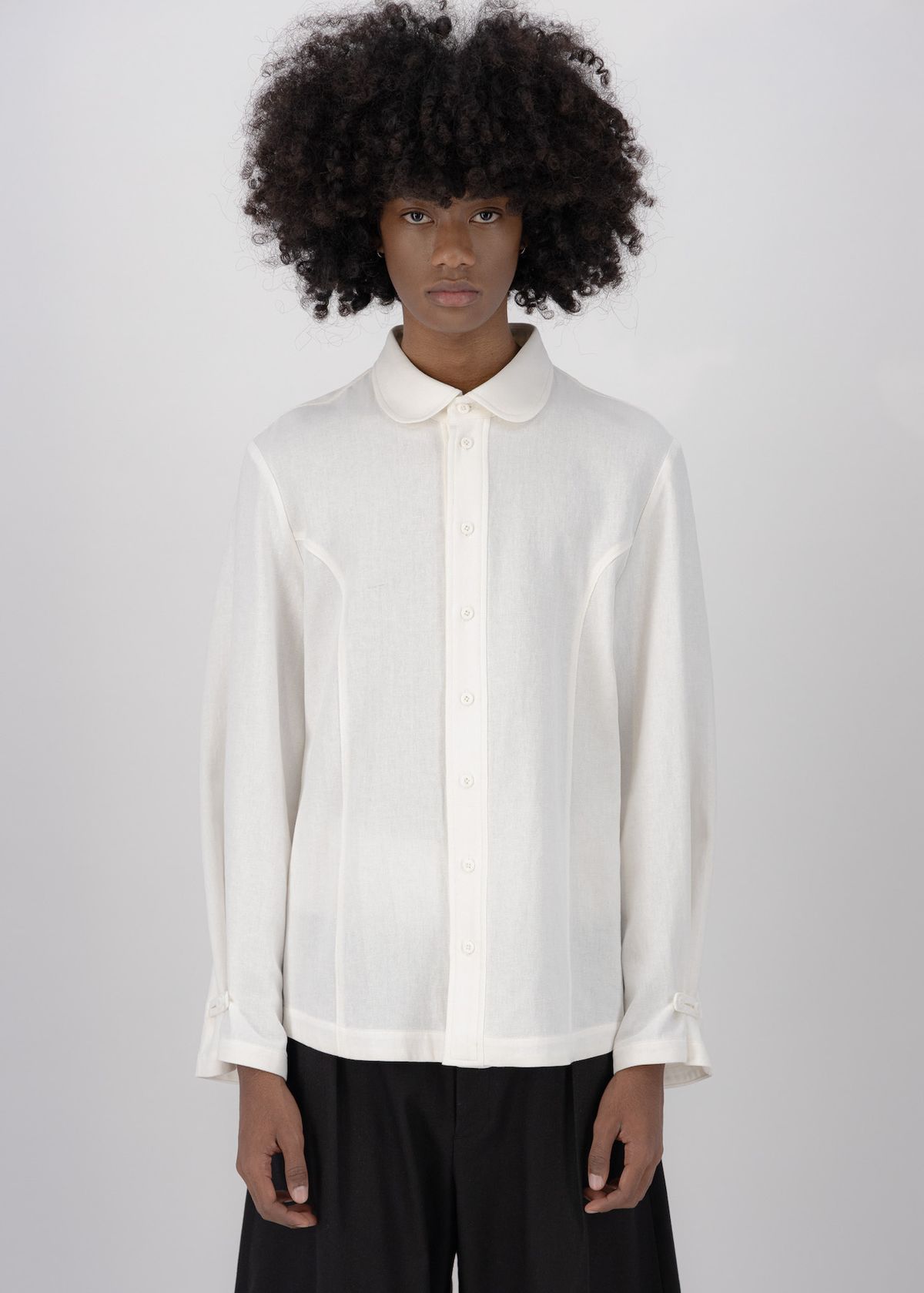 에키에타(EKIETA) Pleasant Shirts 1 in Ivory