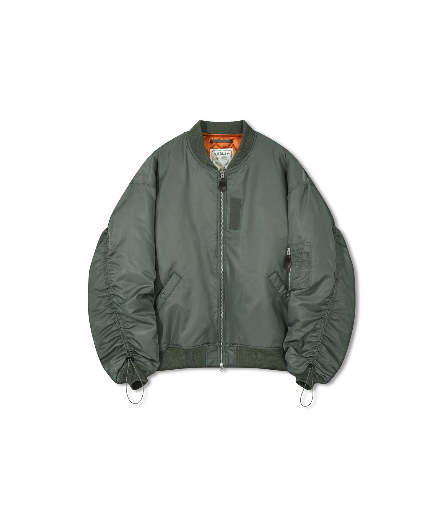 【ANGLAN】24FW★ [AG] Bulky Shirring MA-1 Jacket org.jpg