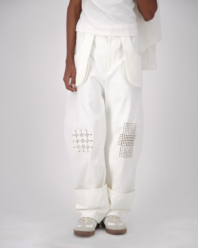 Posy-pot Pants in Ivory