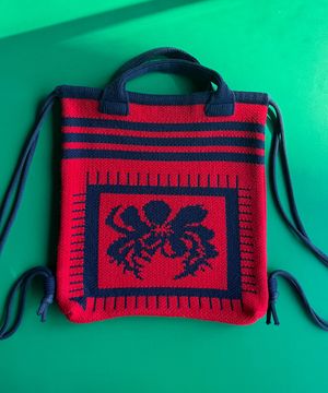 POPPY KNIT 미니 백팩/레드