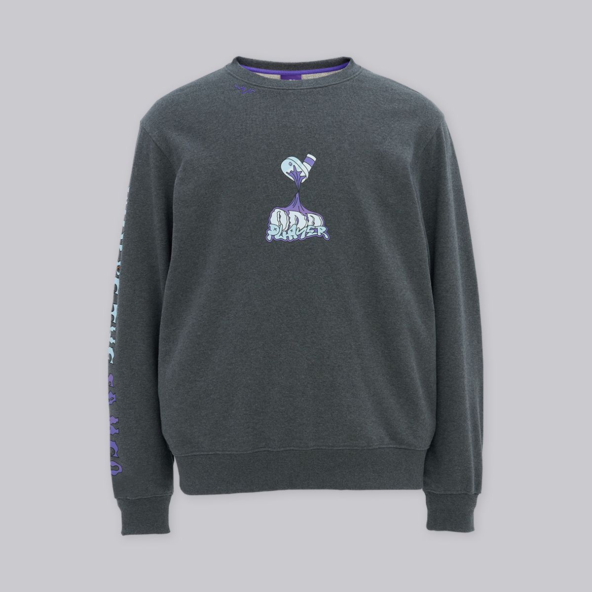 오드삭스(ODDSOCKS) ODD PLAYER 오드 스탭 맨투맨 차콜