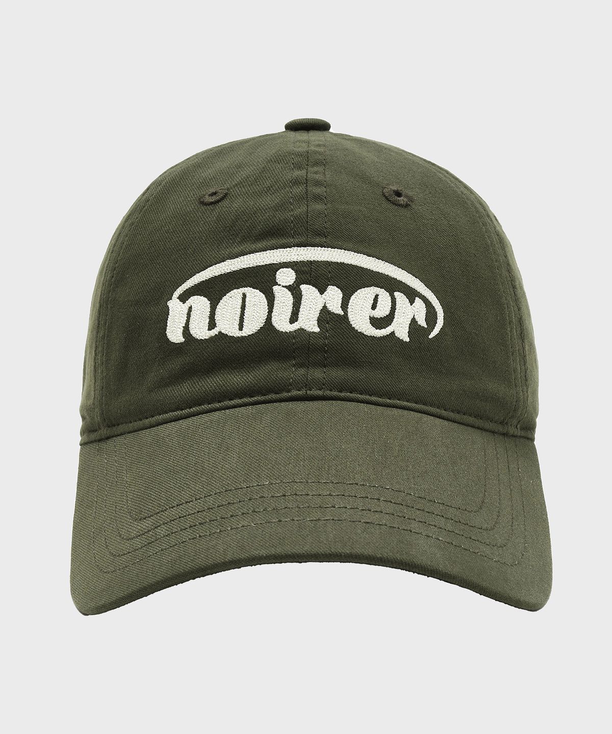 노이어 포 우먼(NOIRER FOR WOMAN) 브러쉬드 아플리케 캡 (카키)