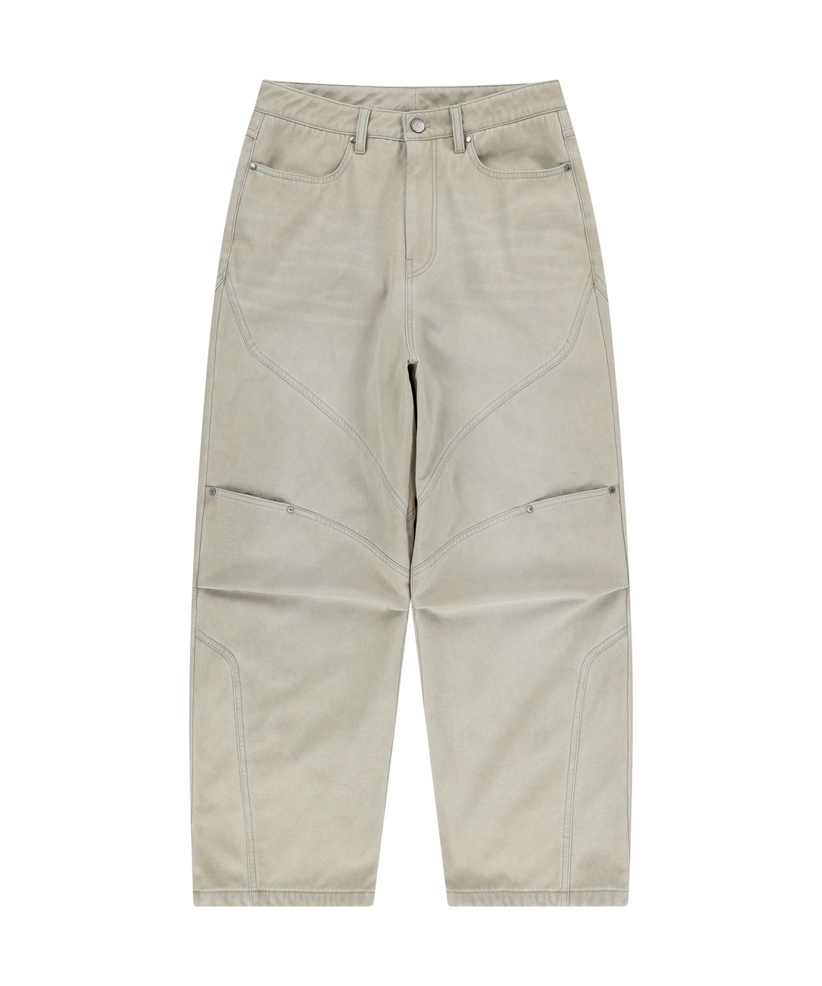 언지미크(UNGIMMICK) PIGMENT WASHED FLEECE PANTS (IVORY)