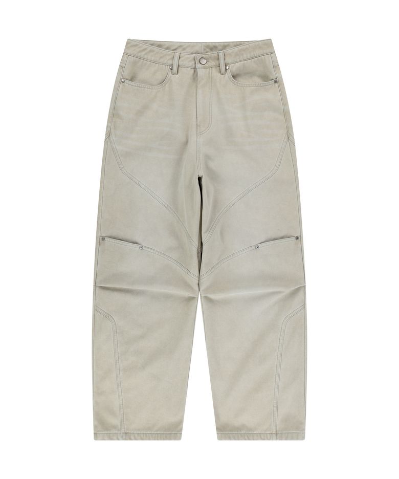 PIGMENT WASHED FLEECE PANTS (IVORY)