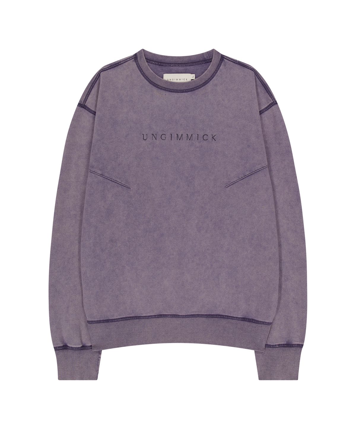 언지미크(UNGIMMICK) SNOW WASHED SWEATSHIRT (PURPLE)