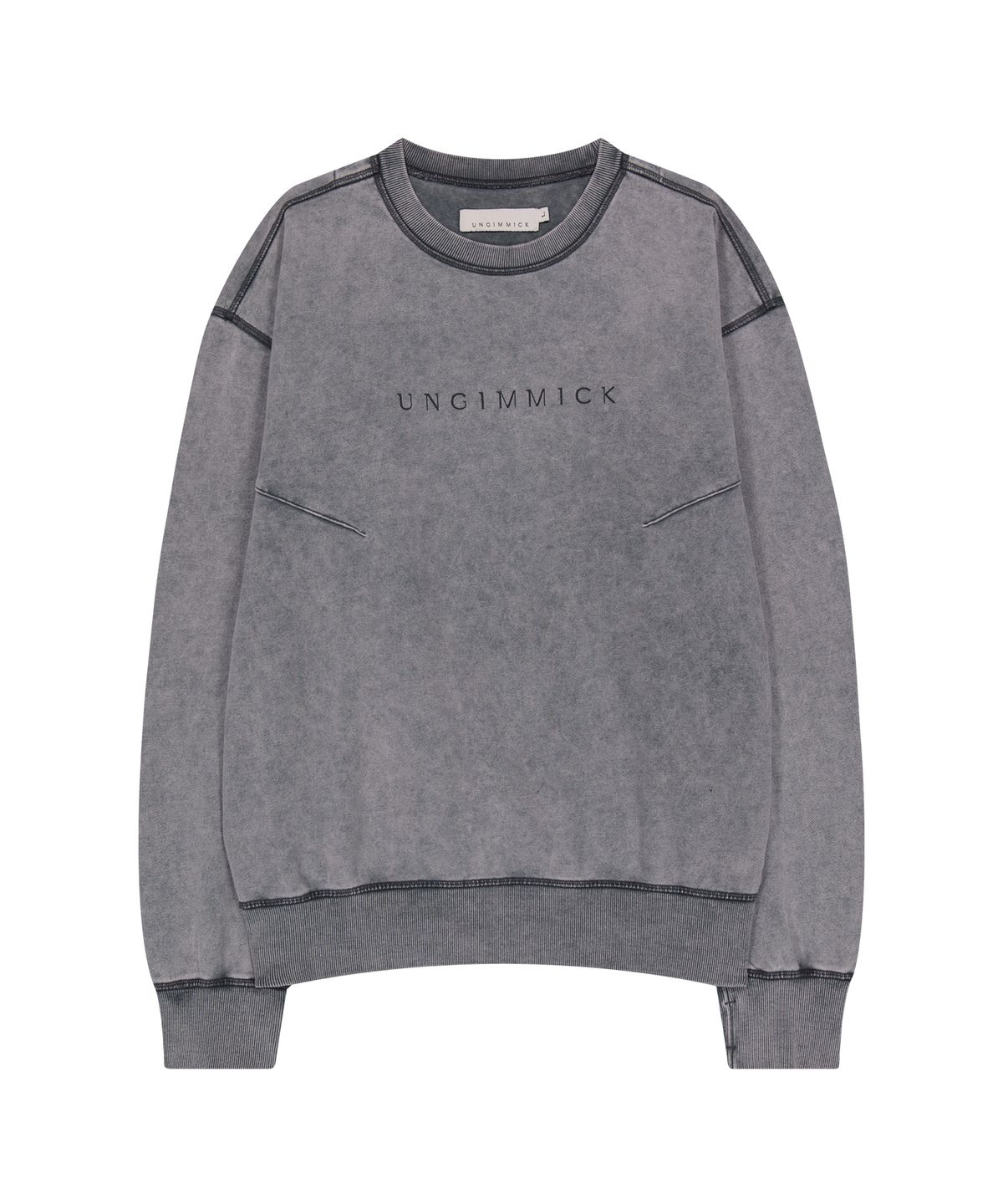 언지미크(UNGIMMICK) SNOW WASHED SWEATSHIRT (GRAY)