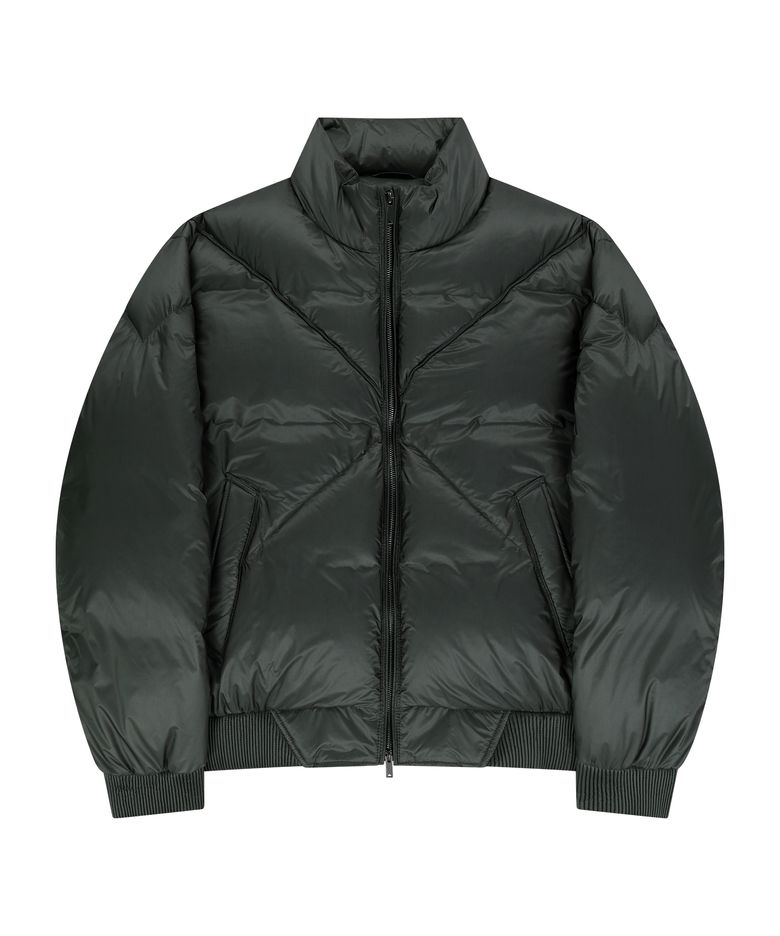 DIAGONAL QUILTED GOOSE DOWN JACKET (KHAKI)
